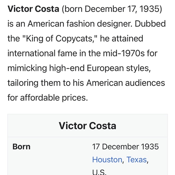 Victor Costa Vintage Black Off the Shoulder, V Back with Bow at Waist - Picture 17 of 17